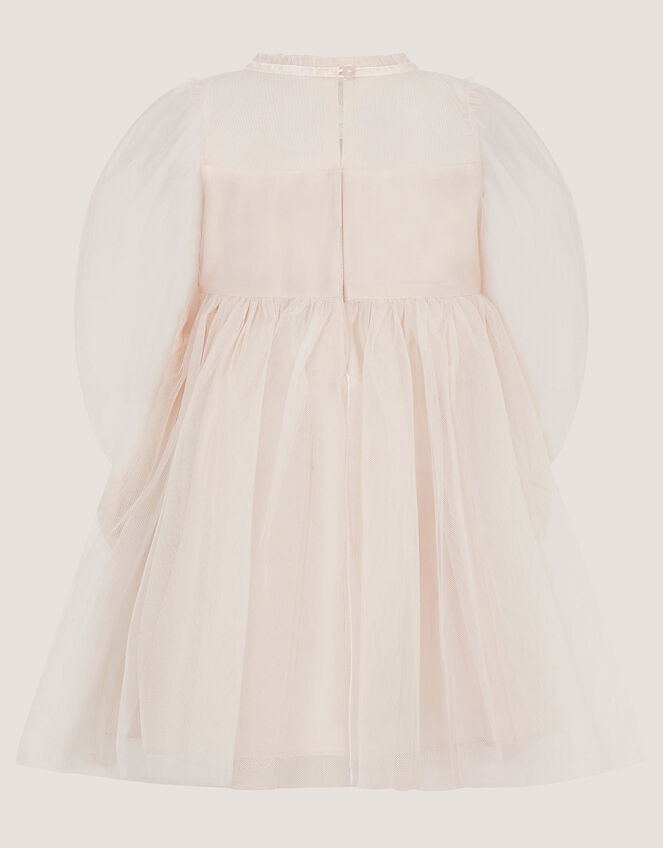 Baby Paige Lace Party Dress, White (WARM IVORY), large