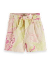 Scotch and Soda Floral Print Casual Shorts, Pink (PINK), large