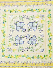 Charli Lemon Square Cotton Scarf, , large