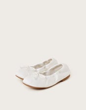 Foldable Ballet Flats, Ivory (IVORY), large