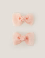 2-Pack Organza Bow Hair Clips, , large