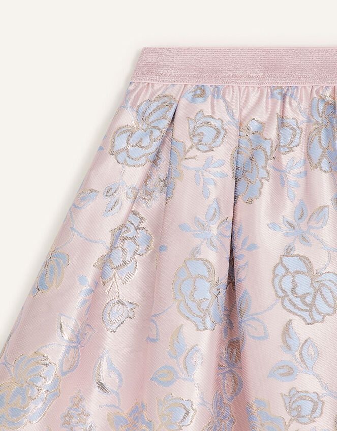 Vivien Floral Jacquard Skirt Pink Girls' Skirts Monsoon Global.
