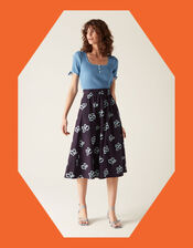 Mirla Beane Niki Skirt, Blue (NAVY), large