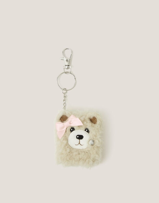 Mini Teddy Bear Notebook Keyring, , large