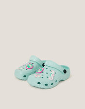 Under The Sea Charm Clogs, Blue (AQUA), large