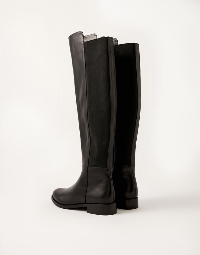 Olivia Leather Over-the-Knee Boots, Black (BLACK), large