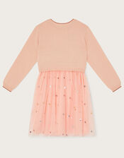 2-in-1 Star Knit Dress, Pink (PINK), large
