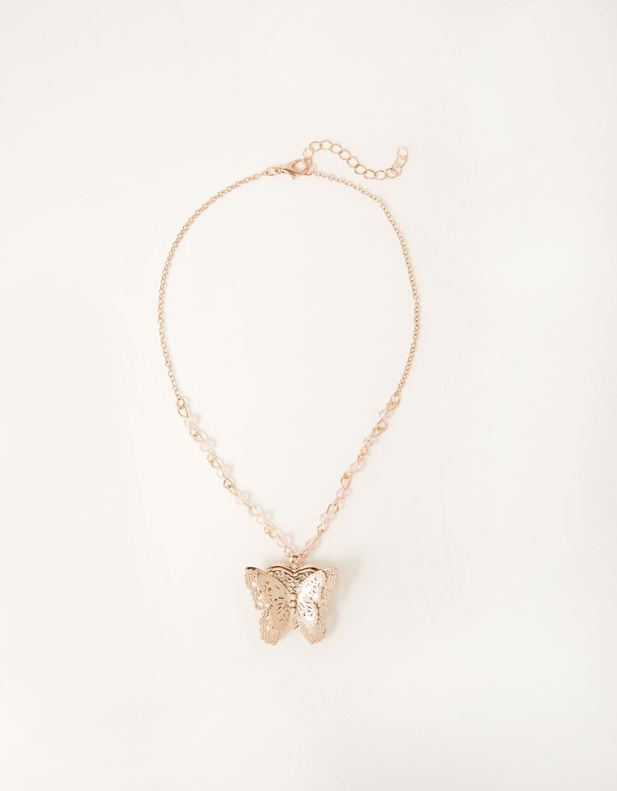 Flutter Butterfly Locket Necklace 