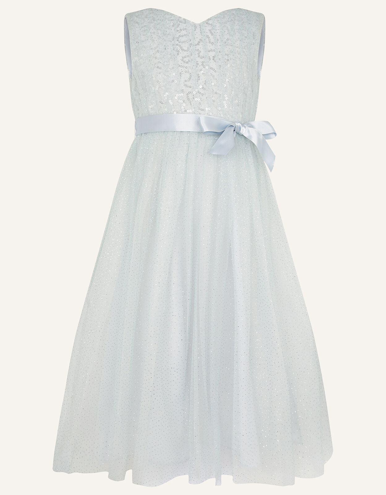 Luna Sequin Maxi Dress Grey Girls Dresses Monsoon ROI