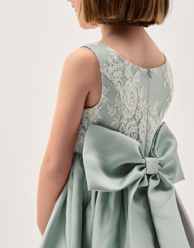 Juno Lace Bodice Party Dress, Green (SAGE), large