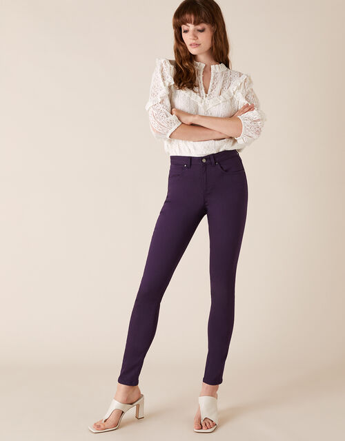 Nadine Regular Length Jeans with Organic Cotton Purple ...