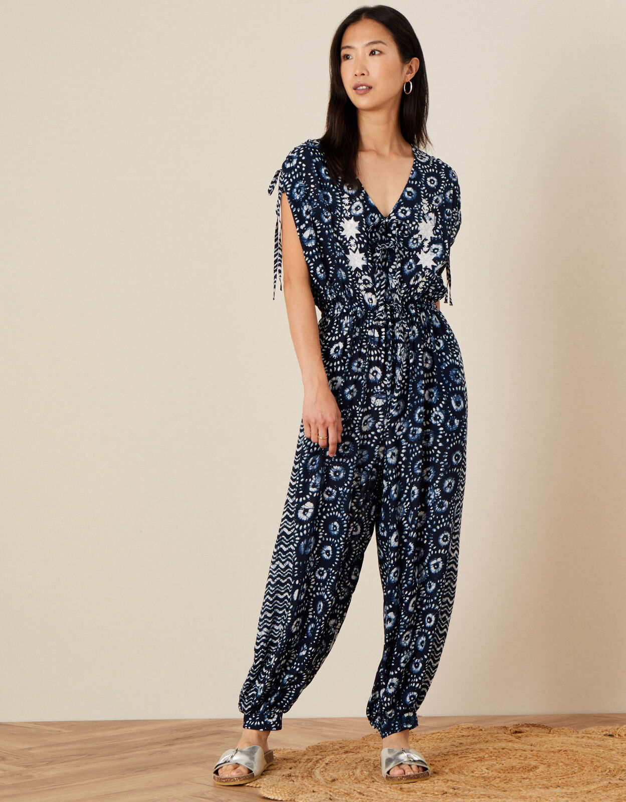 Monsoon jumpsuit sale blue