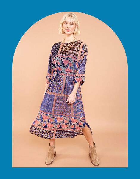 East Romy Burnout Dress, Multi (MULTI), large