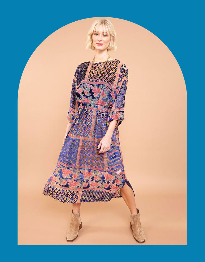 East Romy Burnout Dress, Multi (MULTI), large