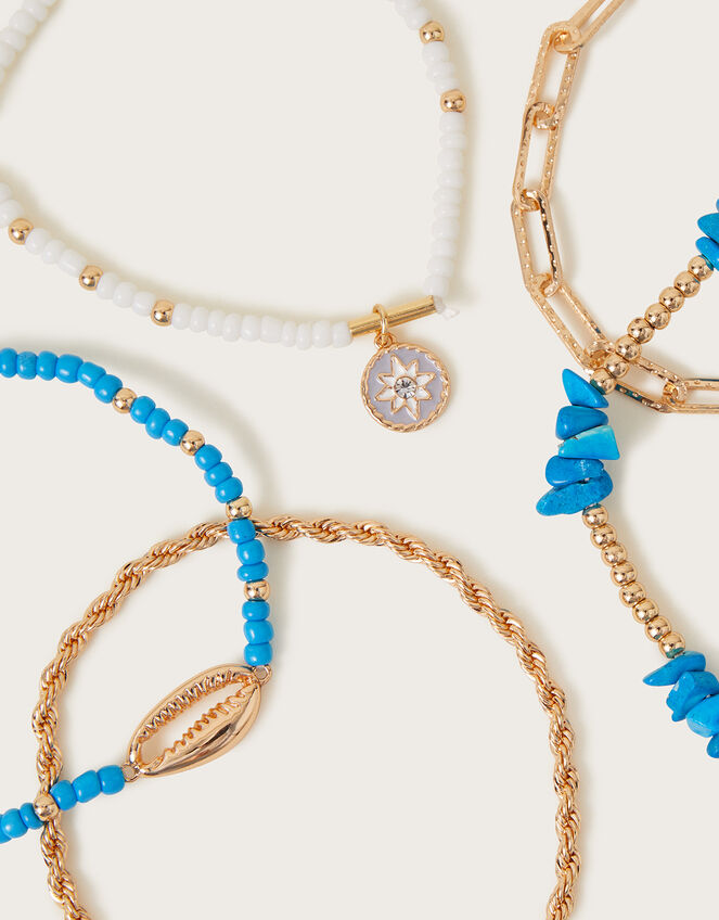 Beach Bead Bracelet 5 Pack, , large