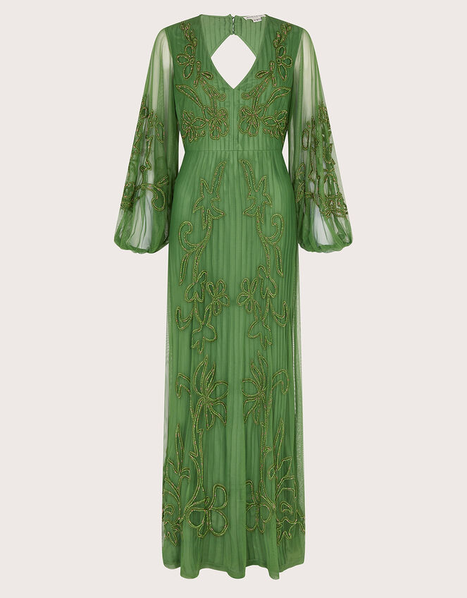 Maeva Embellished Maxi Dress, Green (GREEN), large