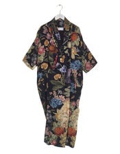 One Hundred Stars Primula Print Midi Dress, Black (BLACK), large