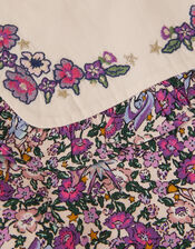 Baby Floral Print Dress, Purple (PURPLE), large
