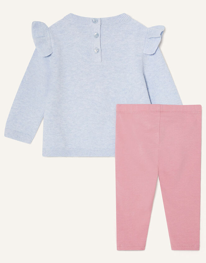 Baby Mouse Knit Top and Leggings, Blue (BLUE), large