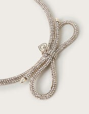 Diamante Bow Headband, , large