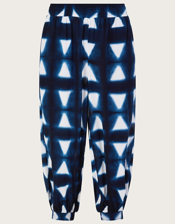Batik Dye Triangle Trousers, Blue (NAVY), large