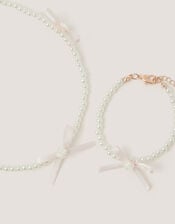 Corsage Floral Pearl Headband, Pink (PINK), large