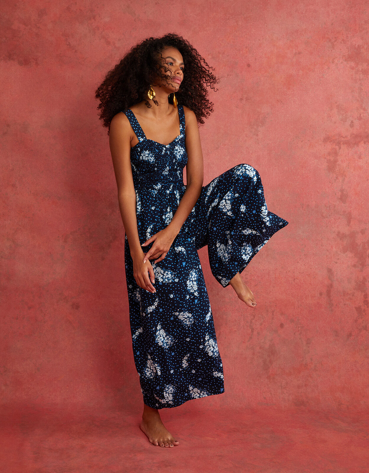 Monsoon jumpsuit navy outlet