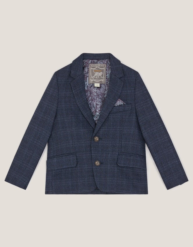 Oliver Check Pocket Detail Blazer, Blue (NAVY), large