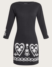 Cornelli Smart Dress, Black (BLACK), large