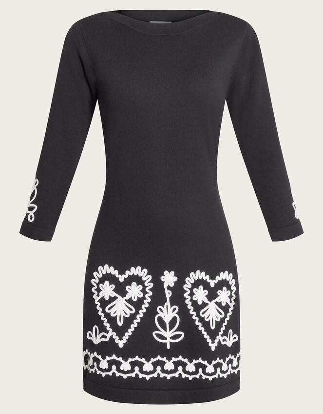 Cornelli Smart Dress, Black (BLACK), large