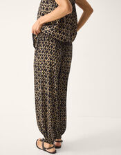 Arti Print Balloon Pants, Black (BLACK), large