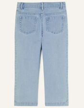 Boutique Embroidered Wide Leg Jeans, Blue (BLUE), large