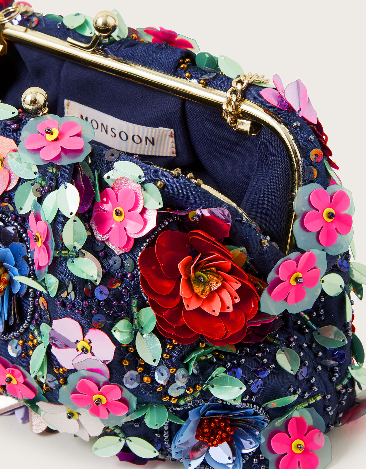 Monsoon clutch bags sale clearance