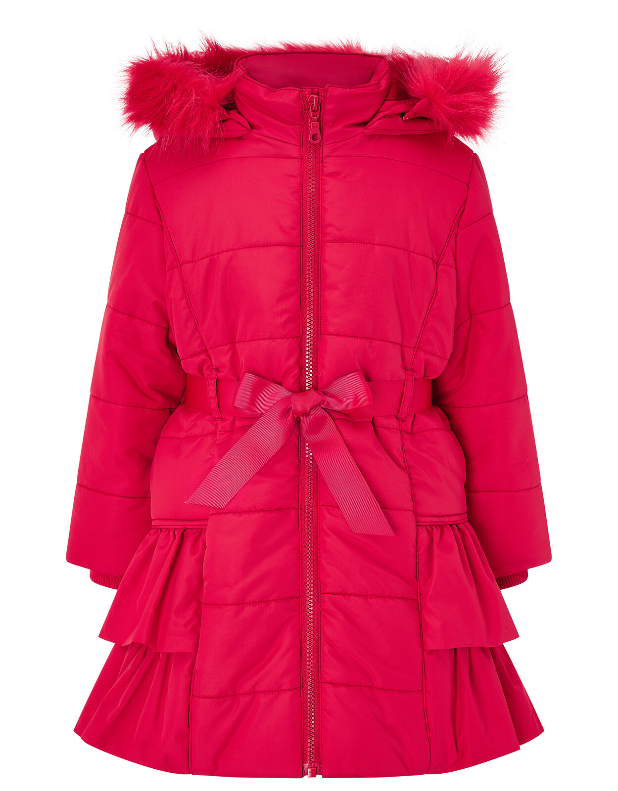 Red Frill Padded Coat Red Girls Coats Jackets Monsoon ROI