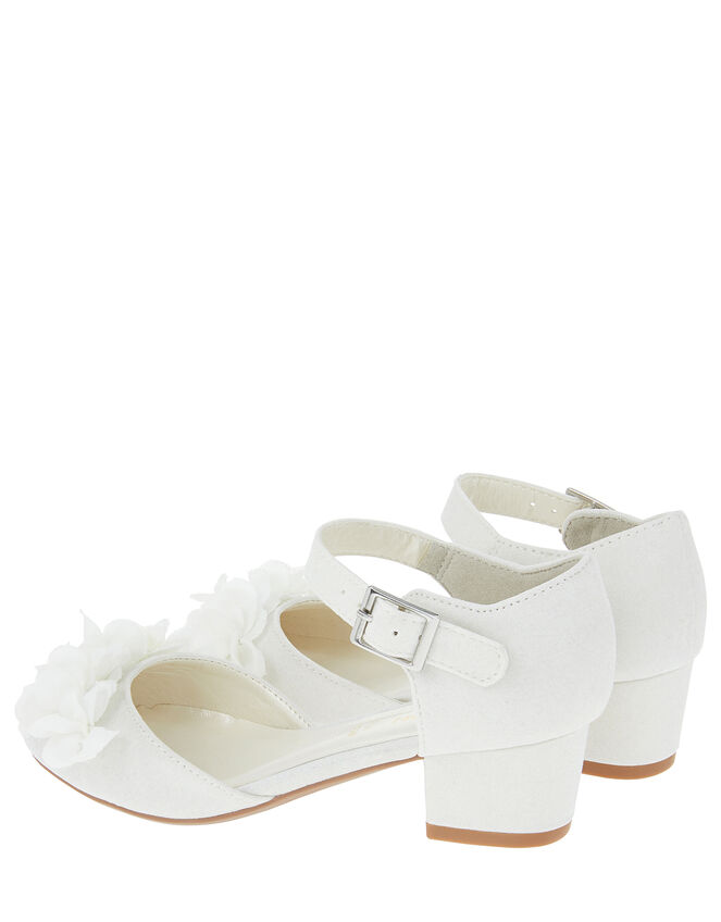 Sophia Corsage Two Part Shimmer Shoes, Ivory (IVORY), large