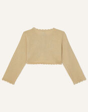 Baby Niamh Cardigan, Gold (GOLD), large