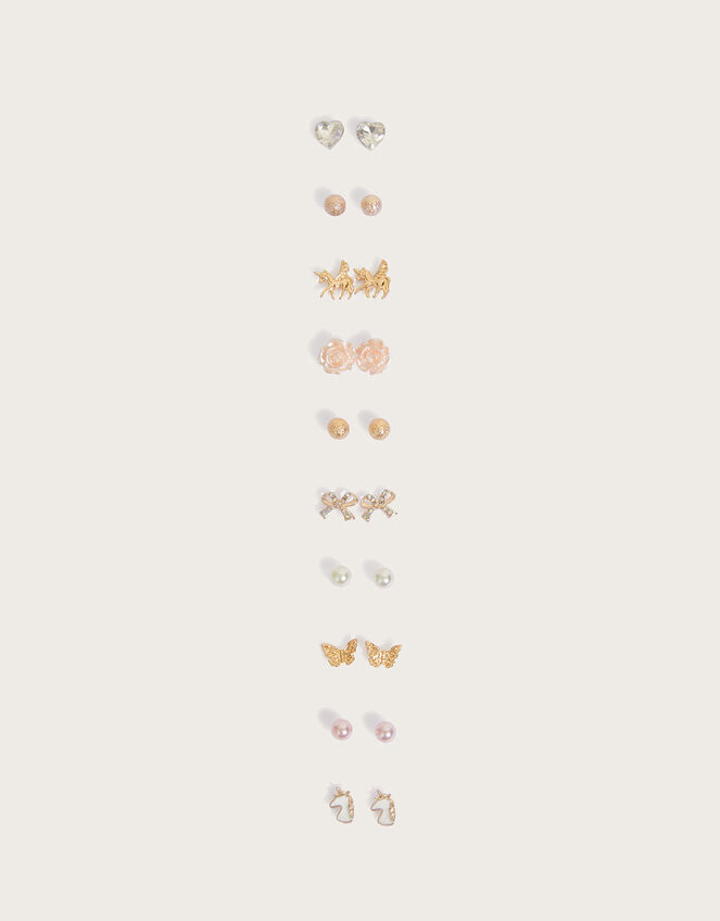 Pretty Stud Earrings 10 Pack, , large