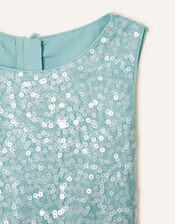 Keita Sequin Pleat Dress , Green (MINT), large