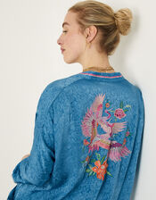 Bella Embellished Kimono, Blue (BLUE), large