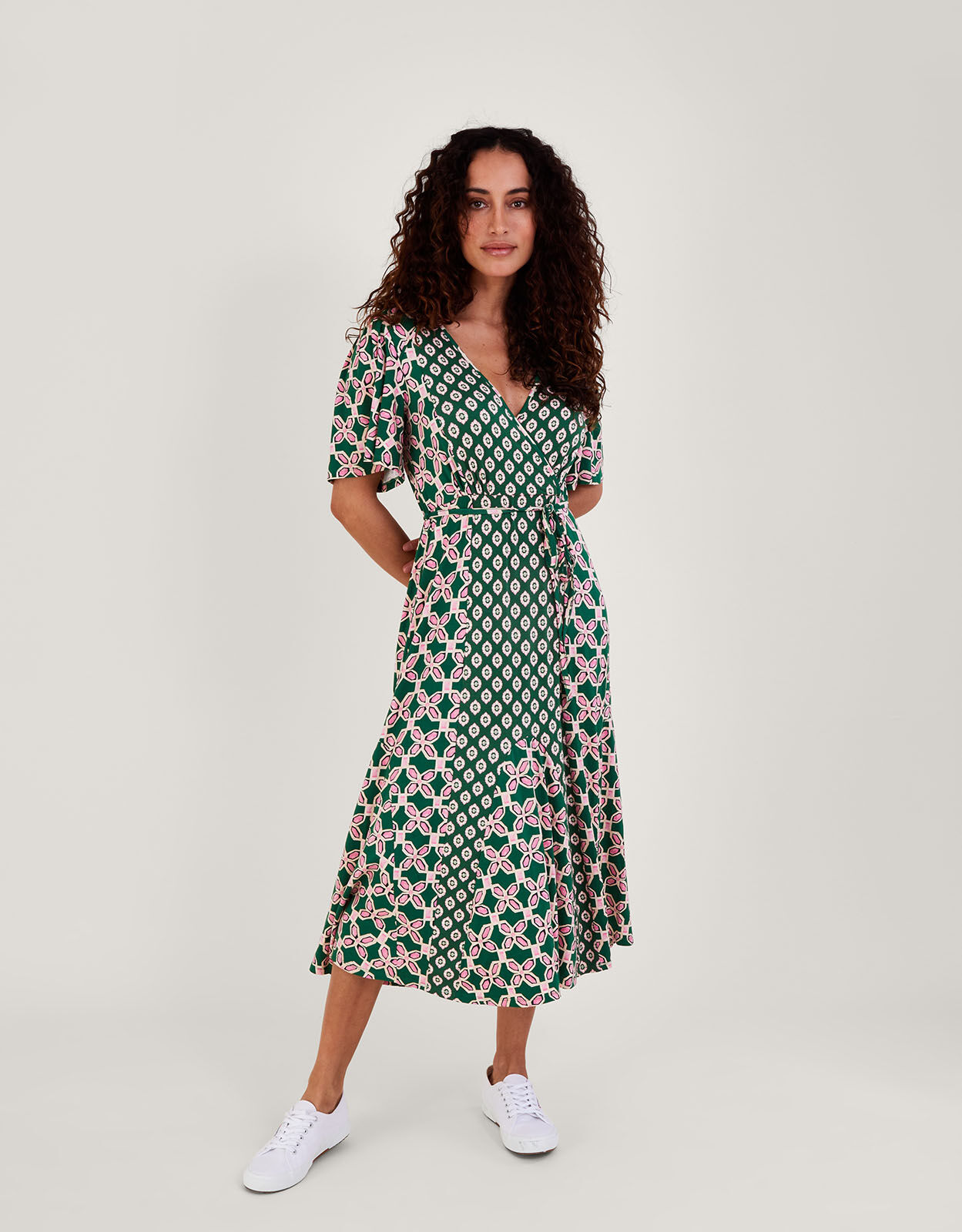 Monsoon khaki discount dress