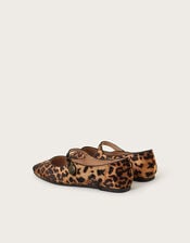 Lizzy Leopard Print Mary Jane Flats, Multi (MULTI), large