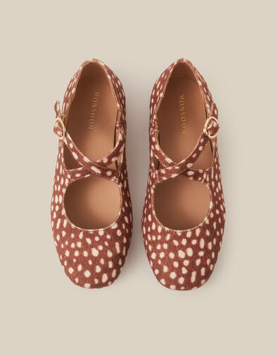 Dana Bambi Mary Jane Ballet Flats, Natural (NEUTRAL), large