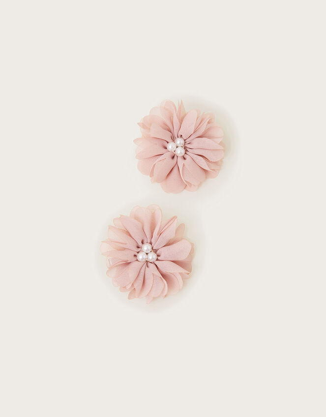 Rosette Bridal Hair Clips Set of Two, , large