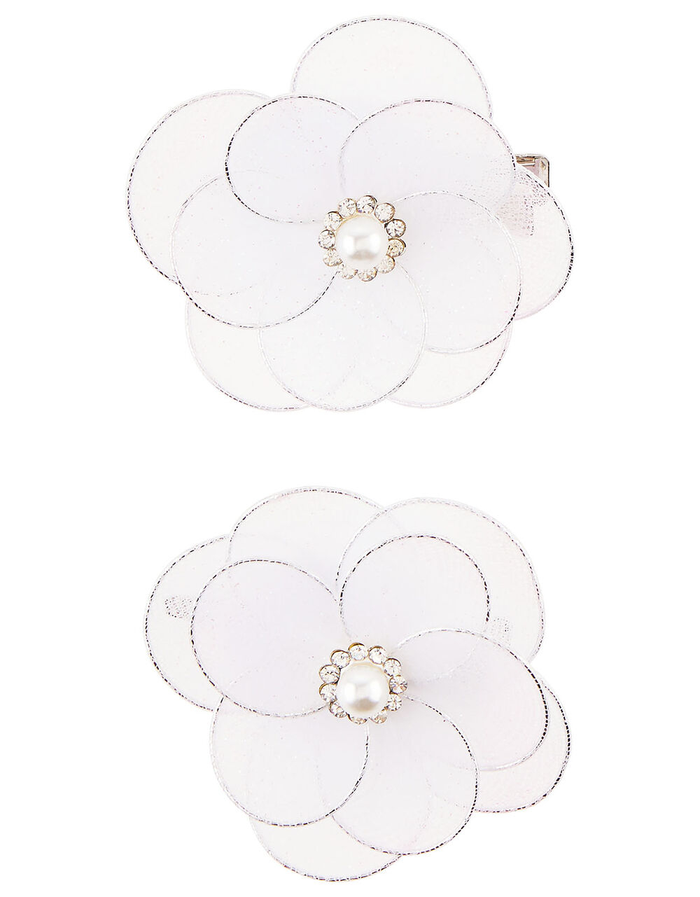 Pearly Lace Wire Flower Hair Clips Girls' Hair Accessories Monsoon