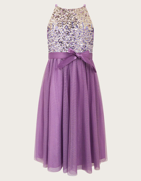 Ombre Sequin Truth Dress, Purple (PURPLE), large