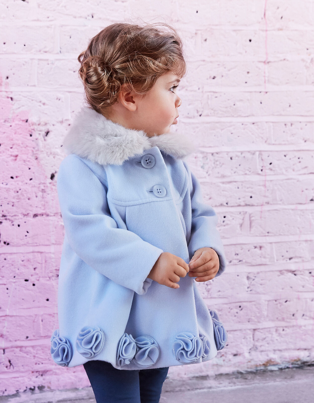 Pale blue baby coat sale
