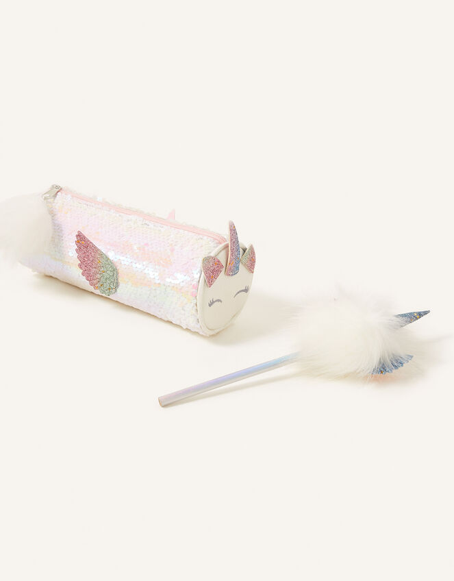 Sequin Unicorn Stationery Set, , large