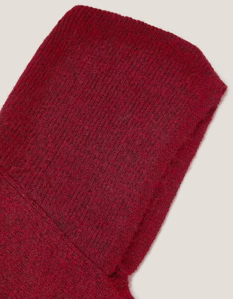 Tula Hooded Scarf, Red (BURGUNDY), large