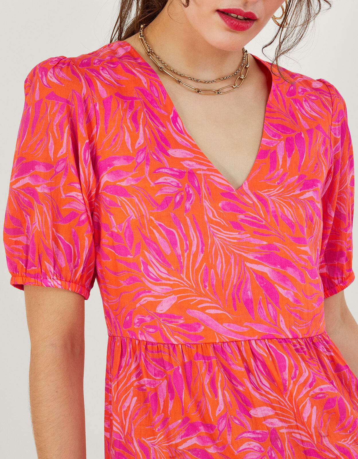 Monsoon orange sales maxi dress