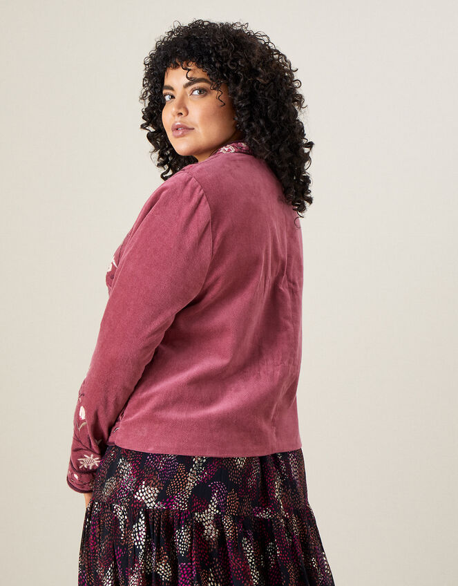 Floral Embroidered Jacket, Pink (ROSE), large